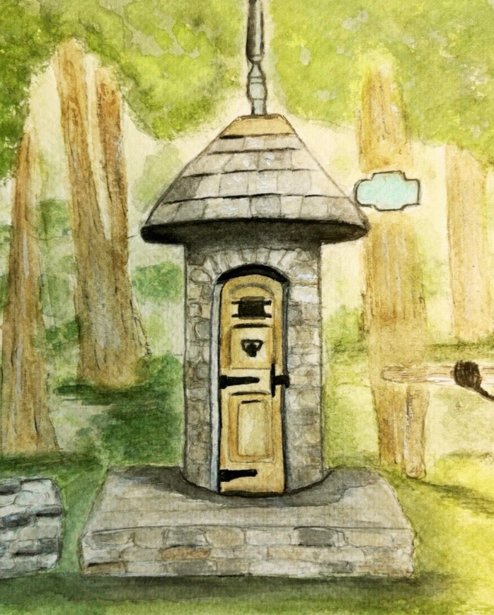 Gnome House Watercolor Print