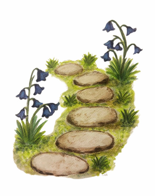 Bluebells Watercolor Art Print