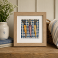 Original Watercolor Carrots Painting