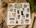 Garden Party Sticker sheet/Garden Themed Sticker Sheet