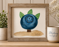 Blueberry Cafe Watercolor Art Print