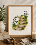 Bluebells Watercolor Art Print