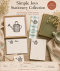 Simple Joys Watering Can Watercolor Stationery Gift Set
Art Print, Notepad, Bookmark, Note Cards & Mini Cards