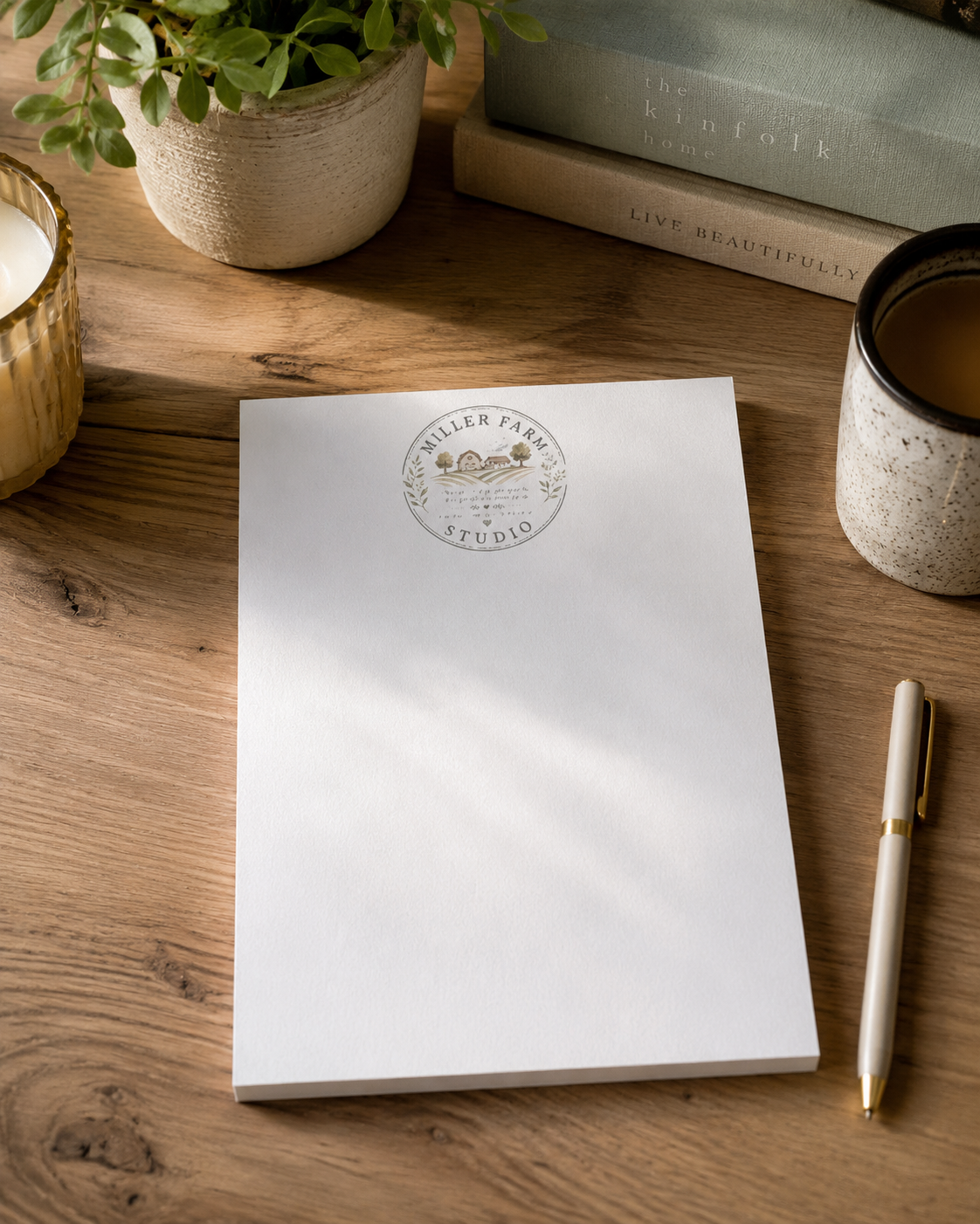 The Miller Farm Studio Note Pad - farmhouse notepad
