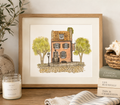 Original Watercolor The Pink House - Charleston, SC - Painting