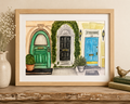 Original Watercolor Doors of Charleston - Charleston, SC - Painting
