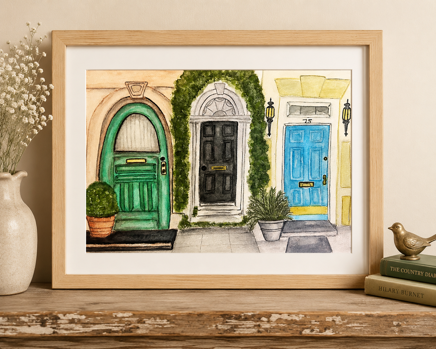 Original Watercolor Doors of Charleston - Charleston, SC - Painting