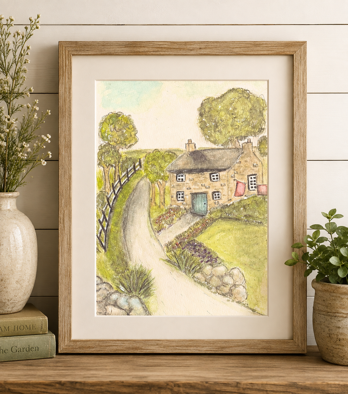 Original Watercolor Painting - Where the Road Leads - Painting