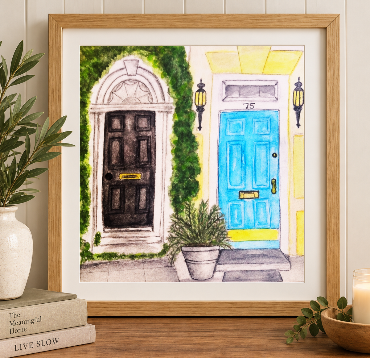 Original Watercolor Doors of Charleston - Charleston, SC - Painting