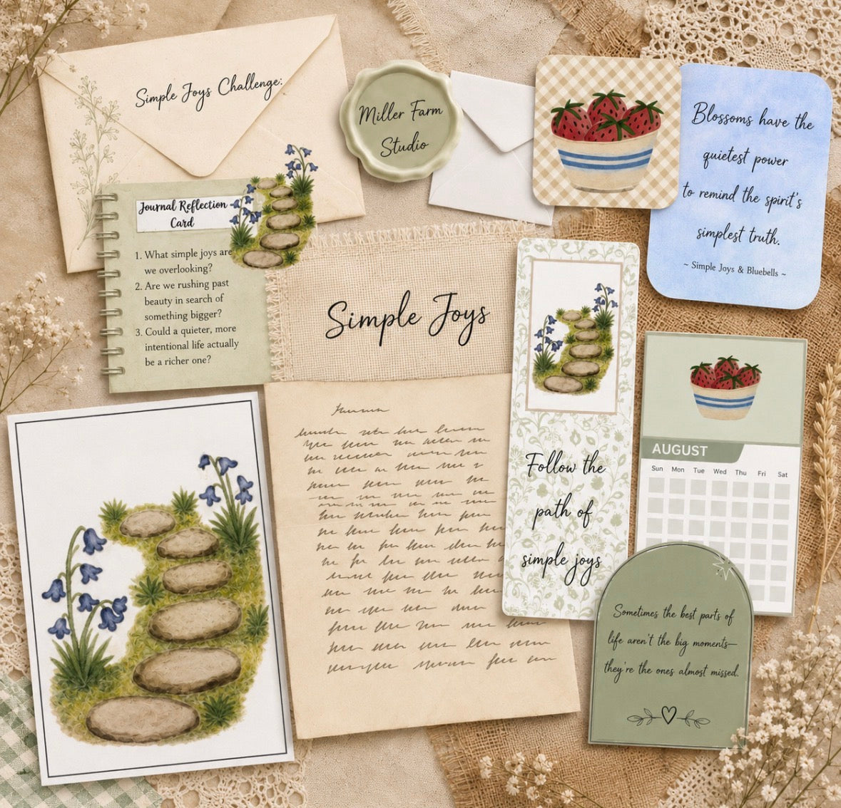 The Miller Farm Slow Mail Journey/ Monthly Membership/ Monthly Subscription/ farmhouse Snail Mail
